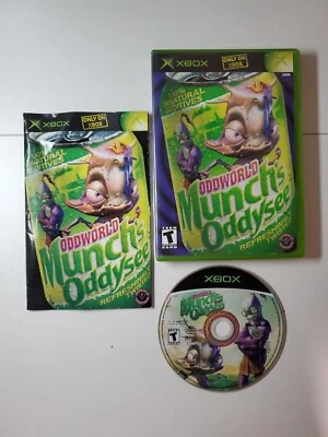 Oddworld Munch's Oddysee - Microsoft Xbox, 2001 - Complete w/ Manual - Tested - Image 1 of 4