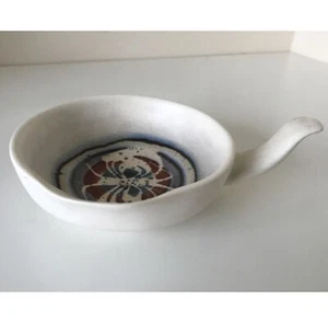 Aviemore Scotland Versatore per salsa in ceramica smaltata con manico anni 70 - Foto 1 di 5