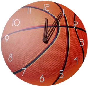 Handmade wall clock creative design silent clock basketball clock - Picture 1 of 2