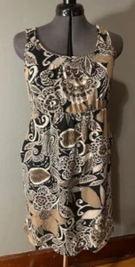 Vestido para mujer Sonoma de algodón sin mangas con bolsillos marrón cachemira talla mediana - Imagen 1 de 2