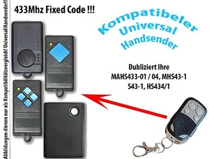 Mando a distancia transmisor de mano 433,92 Mhz compatible con Tormatic GTA 610, 615, 620 - Imagen 1 de 1
