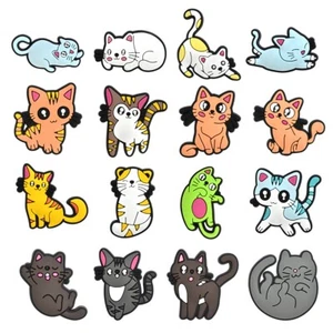 hot 100 Mixed PVC Shoe Charm Lot Different Charms Fit for Croc Jibbitz Wristband - Picture 1 of 9