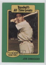 1987 Hygrade Baseball's All-Time Greats Joe DiMaggio (Hat Logo Not Visible) HOF