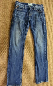 Jeans Ariat M7 uomo 32x36 (32X35) slim fit gamba dritta denim western invecchiato - Foto 1 di 3
