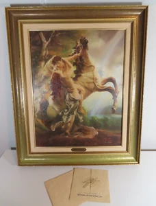 GIUSEPPE ARMANI "The Embrace" Framed Wall Art Print COA Limited Edition 91/675 - Picture 1 of 13