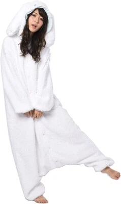 SAZAC Sanrio Cinnamoroll Fleece Costume - White, Unisex, One Size - Cosplay Fun - Imagem 1 de 3