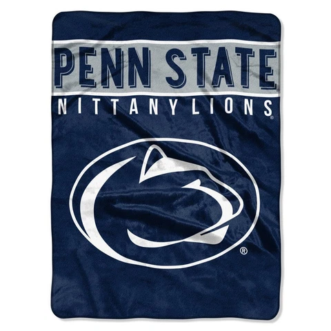 Penn State Nittany Lions 60x80 Plush Raschel Throw Blanket - Basic Design [NEW] Cover