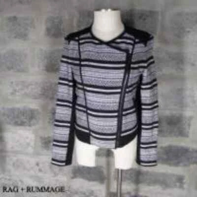 LOU & GREY Talla S Chaqueta Cremallera Asimétrica Tejido Algodón Foto 1 de 4