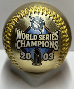 Florida Marlins 2003 World Series Champions GOLD Baseball Fotoball NIB RARE - Picture 1 of 10