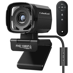 Streaming Camera Full HD Webcam with Microphone and Remote, AI Auto Tracking,... - Picture 1 of 7