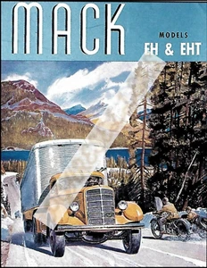 Mack Truck Model EH & EHT Sales Ad Brochure VTG Photograph Print 8.5x11" - Picture 1 of 1