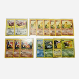 Pokémon Base Set & Jungle Lot x15 Karten Charmander Charmeleon Pikachu Eevee etc - Bild 1 von 2