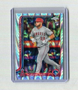 2025 Topps Chrome Niko Kavadas Raywave Refractor Rookie Card RC #20 - Picture 1 of 2
