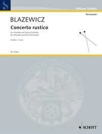 Concerto rustico Marcin Blazewicz Score Marimba and String Orchestra Schott Musi - Image 1 of 3