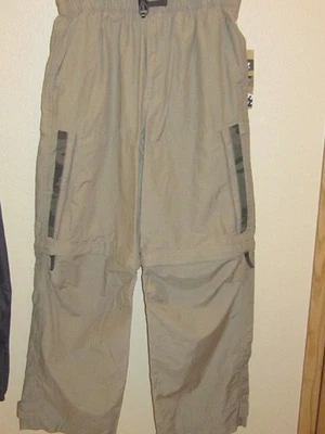 Calça cargo verde Union Bay Youth Boy nova com etiquetas cintura ajustável tamanho. M - Imagem 1 de 3