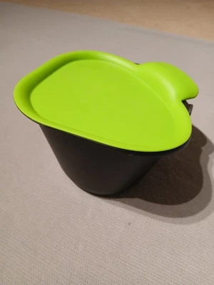 Tupperware Adretto D188 EckBiomüll Abfallbehälter Grün-Schwarz Neuwertig - Bild 1 von 4