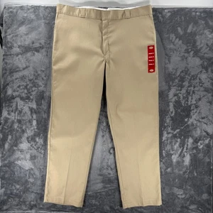 Dickies 874 Flex Work Pants 44x32 Original Fit Khaki NWT Durable Stain Resistant - Picture 1 of 12