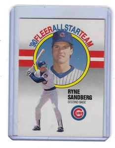 Ryne Sanberg 1990 Fleer All-Star Baseballkarte #9-Cubs - Bild 1 von 1