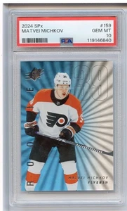 2024-25 SPx Matvei Michkov Rookie #159 PSA 10 GEM MINT Flyers - Picture 1 of 2