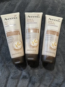 Aveeno Tone+Texture Renewing Scrub Resurfaces & Renews Body Wash 8oz X 3 - Bild 1 von 3