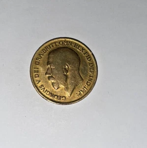 1917 GEORGIVS V DEI GRA:BRITT: OMN: REX FID:DEF:IND:IMP ONE PENNY--B1 - Picture 1 of 9