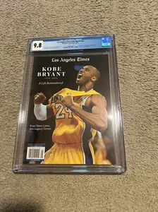 KOBE BRYANT LOS ANGELES LAKERS CGC 9.8 A LIFE REMEMBERED ISSUE - Picture 1 of 2