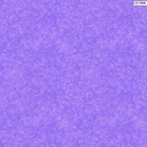 Pansy Blueberries cotton fabric Timeless CD1898 Tonal Scroll Purple 7/8 yds - Picture 1 of 10