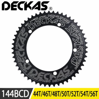 DECKAS 144BCD 44T/46T/48T/50T/52T/54T/56T Chainring MTB Bike Single Chainwheel Foto 1 de 4
