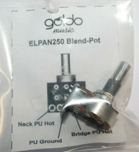 Potenziometro doppio/tandem Poti 2x250 Kohm A = log, per frullatore a bilanciere ecc. - Foto 1 di 6