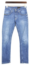 TIGER OF SWEDEN Iggy Nudge Jeans Mens W29/L32 Slim Fit Faded Zip Fly Blue