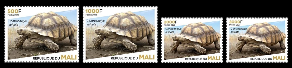 JUEGO MALI 2023 4V - FAUNA AMENAZADA - TORTUGAS REPTILES - MNH Foto 1 de 1