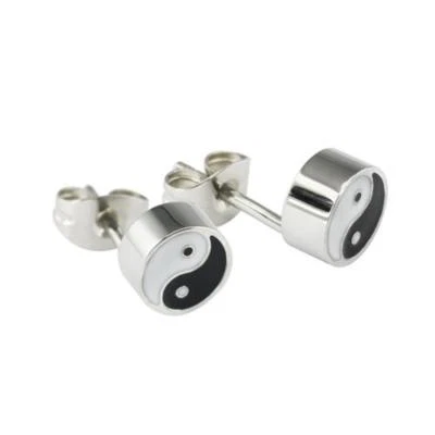 Yin Yang Energie Magnet Ohrstecker Stud Magnetix Style Magnetschmuck -4you 1933P