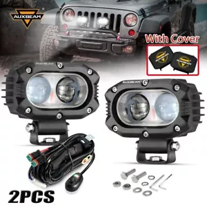 AUXBEAM 2x 4" Car LED Pod Work Light White Spot Light Off-road Driving Light Kit - Picture 1 of 12