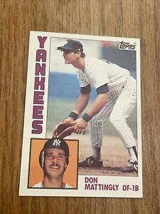 DON MATTINGLY 1984 Topps Rookie RC Card #8 NM-MT SHARP A