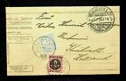 Nederland vouwbrief van Aachen naar Kerkrade uit 1928; met post belast