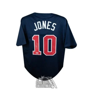 Chipper Jones Autographed Atlanta Custom Baseball Jersey - PSA/DNA COA - Picture 1 of 1