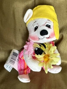 Annalee Bee Careful Bear 2001 8 Zoll Neu mit Etikett - Bild 1 von 16
