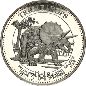 DINOSAURI ANIMALI PREISTORICI SERIE 24 MEDAGLIE PROOF - Imagen 1 de 24