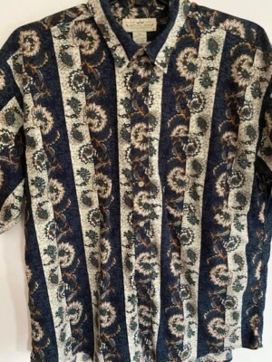Natural Issue Men's XL Cotton S-Sleeve Colorful Abstract Hawaiian Vtg Dad Shirt - Image 1 of 4