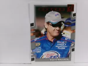 2018 Panini Donruss NASCAR Legends Red Foil /299 Rusty Wallace #154 HOF - Picture 1 of 2