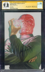 Captain America 11 CGC SS 9.8 Red Skull Ross Timeless Virgin Cover Custom - Picture 1 of 4