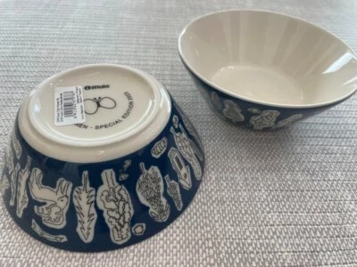 Juego de 2 cuencos iittala x mina perhonen vida forestal φ150×55 mm azul Foto 1 de 4
