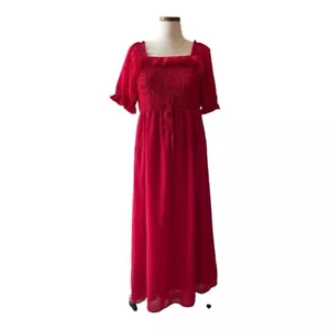 • Índigo Rose Squareneck Dress - Picture 1 of 6
