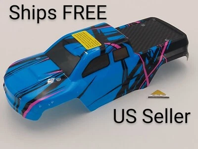 HBX Haiboxing Ravage M16131 RC Blue Brushless Truck Body Ships FREE US Seller - Image 1 of 4