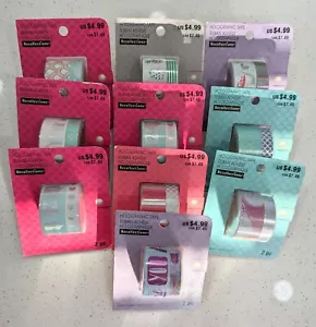 NIP Lot (10) RECOLLECTIONS 2pk's Holographic Washi Tape Planner Scrapbook Crafts - Picture 1 of 4