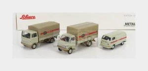 1:87 SCHUCO Volkswagen Set Stuckgut T2 Van Hanomag F55 Mercedes Lp608 452655300 - Foto 1 di 2