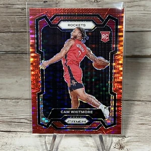 2023-24 Panini Prizm Cam Whitmore Red Sismic Pulsar /299 Rockets RC Color Match - Foto 1 di 2