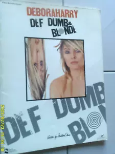 Cancionero Debbie Harry Debor Def Dumb & Blonde Cherry Lane Blondie 1981 11 canciones - Imagen 1 de 2