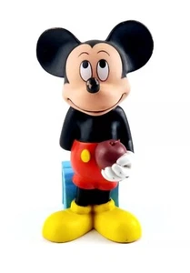 Disney Mickey Mouse Vintage Figure 7.5" with Apple and School Books - Picture 1 of 4