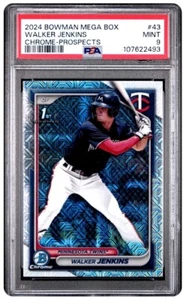 MEGA CAJA WALKER JENKINS MOJO REFRACTOR BOWMAN CROMADA 2024 #43 PSA 9 COMO NUEVO  - Imagen 1 de 2